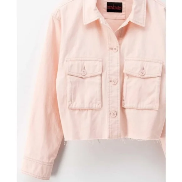 Lightweight Blush Jean Jacket - Picture 3 of 5